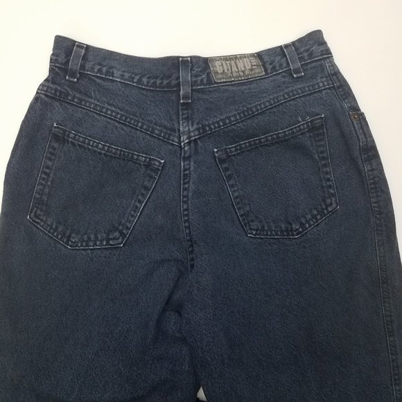 80's Vintage Dark Wash Denim Blue Jeans by Gitano Size 10 Ankle Short 31x27 - Picture 7 of 9